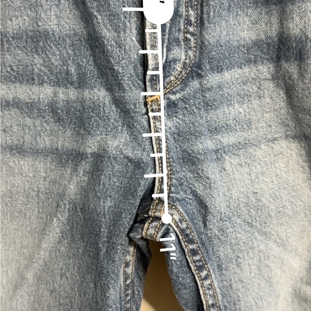 Rag & Bone Nina High Rise Straight Ankle Cigarette Cotton Raw Hem 29 Blue NWT - Picture 15 of 16